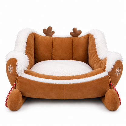 CozySleigh™ Christmas Cat Bed