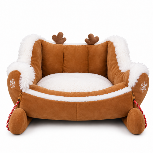 CozySleigh™ Christmas Cat Bed
